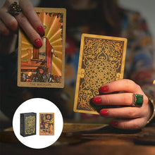 Load image into Gallery viewer, Explore the Mystical World of Tarot Gold Foil Tarot