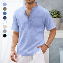 Load image into Gallery viewer, Summer Men&#39;s Hippie Casual Pocket Short Sleeve Beach T-Shirt