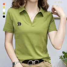Load image into Gallery viewer, V-neck Short Sleeve Shirt