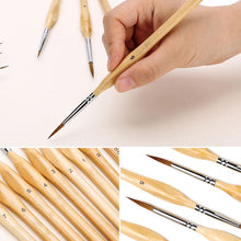 Load image into Gallery viewer, 11 Pcs Miniature Detail Paint Brush Set