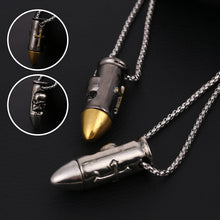 Load image into Gallery viewer, Holy Cross Bullet Skull Necklace