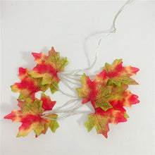 Load image into Gallery viewer, Thanksgiving Décor Fall Maple Leaf String Lights