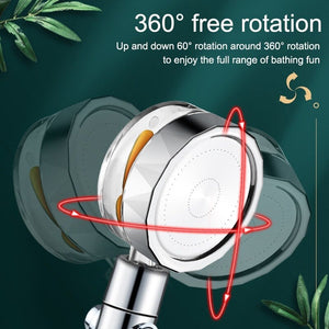 Ober®Water Saving Flow 360° Rotating High-pressure Shower