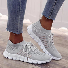 Load image into Gallery viewer, Women Walking Mesh Lace Up Casual Breathable Sneakers