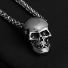 Load image into Gallery viewer, Halloween Punk Gothic Skull Head Pendant Necklace