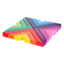 Load image into Gallery viewer, Creative Nesting Wooden Rainbow Stacking Game Geometry Building Blocks
