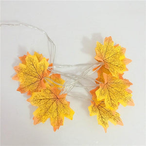 Thanksgiving Décor Fall Maple Leaf String Lights