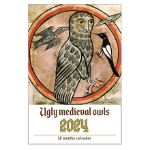 Load image into Gallery viewer, 🦉Weird Medieval Owl Calendar 2024📅