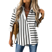 Load image into Gallery viewer, Striped Print Casual Blouse