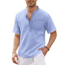 Load image into Gallery viewer, Summer Men&#39;s Hippie Casual Pocket Short Sleeve Beach T-Shirt