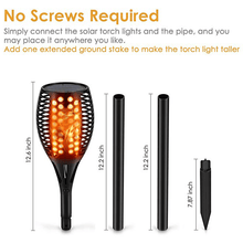 Load image into Gallery viewer, LED Solar Path Torch Light Dancing Flame