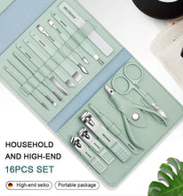 Load image into Gallery viewer, Nail Clippers Set With Folding Bag 12-16pcs