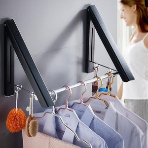 Folding Retractable Clothes Rack