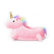 Load image into Gallery viewer, Indoor Warm Lovely Unicorn Slippers