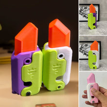 Load image into Gallery viewer, 3D Gravity Carrot Knife Decompression Toy