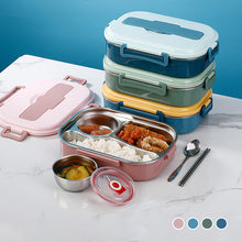 Load image into Gallery viewer, Stainless steel large capacity portable lunch box