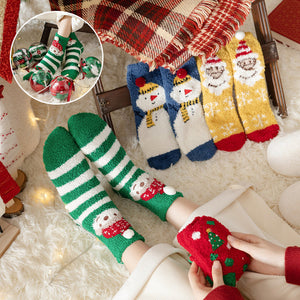 Christmas Gift Box - Cute Plush Socks