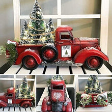 Load image into Gallery viewer, Red farm Truck Christmas Centerpiece