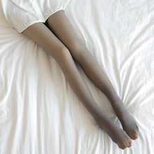 Load image into Gallery viewer, Flawless Legs Fake Translucent Warm Plush Lined Elastic Tights