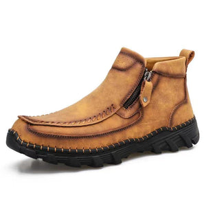 Men's Soft And Breathable Zipper Outdoor Tooling Boots