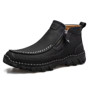 Men's Soft And Breathable Zipper Outdoor Tooling Boots