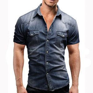 Short Sleeve Denim Shirts