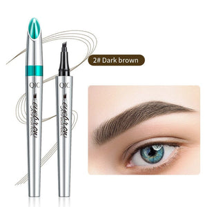 🔥BIG SALE - 50% OFF🔥3D Waterproof Microblading Eyebrow Pen 4 Fork Tip Tattoo Pencil (2 pcs)